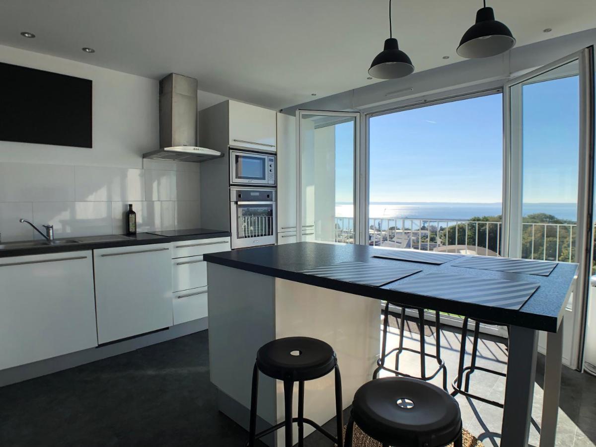 Superbe Appartement Avec Une Vue Mer Panoramique Brest Exteriör bild