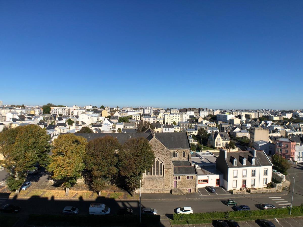 Superbe Appartement Avec Une Vue Mer Panoramique Brest Exteriör bild